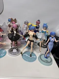 リゼロ　フィギュア　まとめ売り　9点セット リゼロ フィギュア9体セット まとめ売り - メルカリ