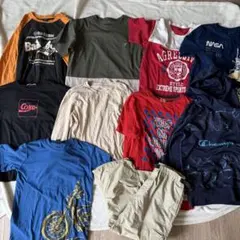 10点まとめ売り男の子160長袖半袖Tシャツ美品ブランド多数のサムネイル