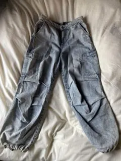 ライトブルー カーゴパンツ レディース H&M