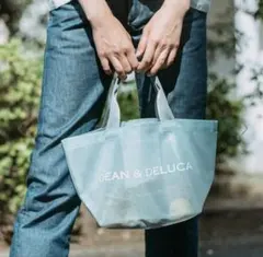 DEAN & DELUCA メッシュトートバッグ ミントブルー Sのサムネイル