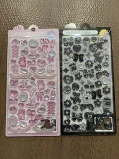 【正規品】ボンボンドロップシール　ブラック　ガーリー