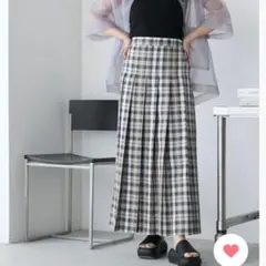 チェックプリーツスカート