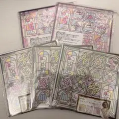 ステンドグラス風セロファンシート 5枚セット