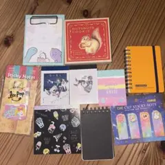文房具 まとめ売り メモ帳・付箋・ノートセット