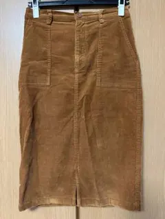 niko and... コーデュロイ タイトスカート ブラウン