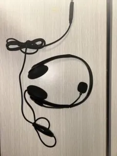 有線ヘッドセット ブラック