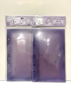 【２個セット】クーリア　はってはがせるとうめいシールシート　パープル