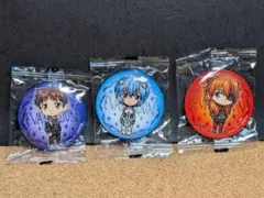 ★碇シンジ＆綾波レイ＆式波・アスカ・ラングレー（赤）：缶バッジ☆ガシャポンくじ