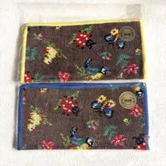 FEILER フェイラー ハイジ　ブラウン　ハンカチ 2枚セット　三越