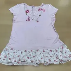 ミキハウス リーナちゃん リボン 花柄 チュニック Tシャツ 130 - メルカリ