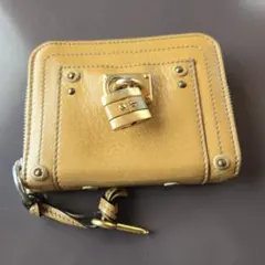 Chloé ベージュレザー 二つ折り財布のサムネイル