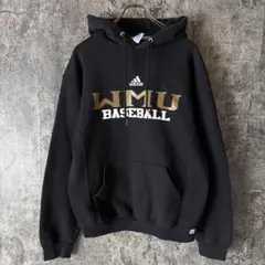 山*9様 WMU BASEBALL刺繍ロゴ パーカー M ラッセル製 ゆるダボ