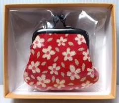 小銭入れ　コインケース がま口財布　花柄　昭和レトロ