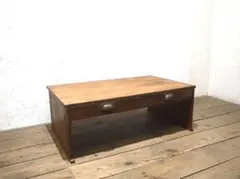 1615 素朴な杉材のローテーブル 文机 展示台 古家具 レトロ