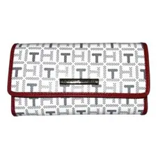 ☆新品タグ付き☆トミーヒルフィガー ロゴ長財布 ホワイト/レッド
