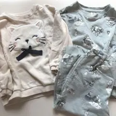 H&M 長袖スエット上下 まとめ売り 4y 100cm トップス トレーナー