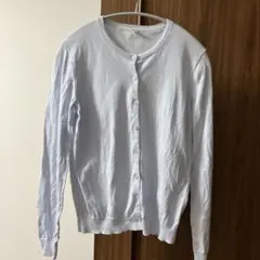 UNIQLO UVカット 長袖カーディガン M ライトブルー