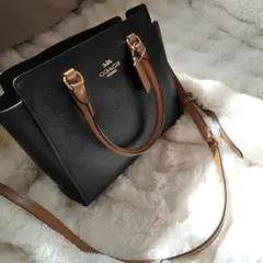COACH ブラック ショルダーバッグ