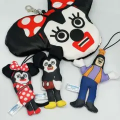 【Disney】ゴールデンエッグス ミッキー ミニー グーフィー ポーチ グッズ