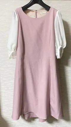 earth music&ecology Aラインワンピース ピンク