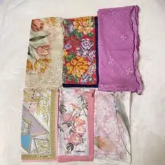 LANCEL kenzo pierre cardin 等 ハンカチ6枚セット