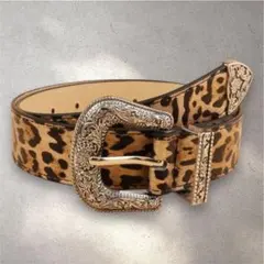 ヒョウ柄 ベルト レオパード Y2K 平成 ギャル グランジ ユニセックス 豹柄