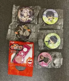 くら寿司ビっくらポン!のアニメコラボ6点とコンビニ配布の携帯クリーナー1点セット