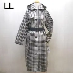 アクアスキュータム クラブチェック トレンチコート レインコート LL