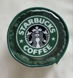 スターバックスコーヒー 旧ロゴ　透明円形ポーチ