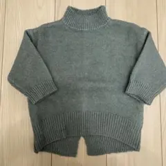 ハイネック ニット セーター グリーン