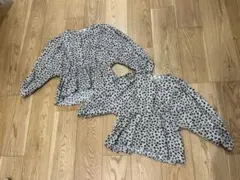 ブリーズ 花柄 チュニック 120 130 お揃い