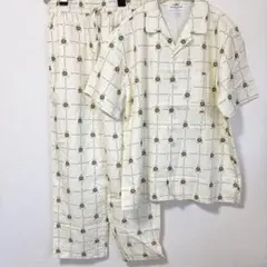 ジェラートピケ オム ベア柄 パジャマ 上下セット Mサイズ