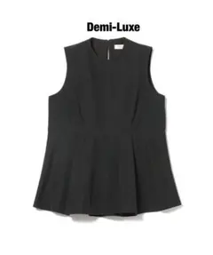 未使用Demi-Luxe BEAMS ペプラム ノースリーブ ブラウス