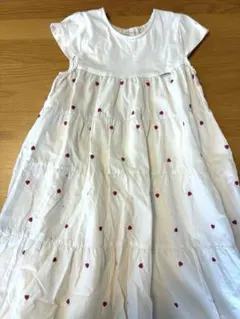 petit main ハート刺繍ワンピース