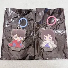 ち*こ様 工藤新一 毛利蘭 ふらっとめじるしアクセサリー ちぢませ隊 2点