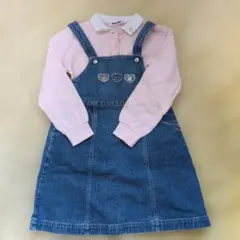 ファミリア　ジャンパースカート　ポロシャツ