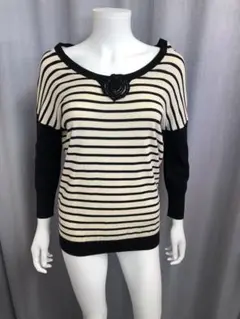 MaxMara WEEKEND ストライプ長袖 薄手 ニット トップス M