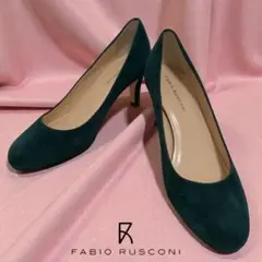 FABIO RUSCONI /ポインテッドトゥ パンプス ハイヒール スエード