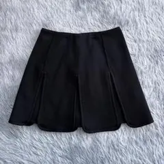 【ドーリーガール バイ アナスイ】パネル ミニスカート 膝上 変形デザイン 裏地