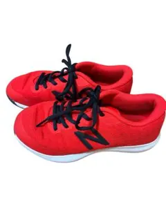 美品★New Balance★赤★レッド★スニーカー★ランニング★21.5cm