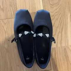 【試着のみ】22.5cm ZARA キラキラ　バレエシューズ　入学式・卒業式