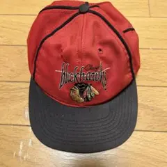 NHL シカゴ ブラックホークス ヴィンテージ キャップ ツバ裏グリーン 古着