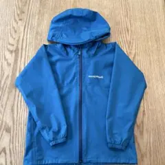 モンベルレインコート 130サイズ ブルー