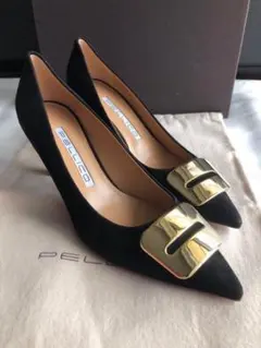 64900円⭐︎ペリーコ⭐︎アネッリ バックル　パンプス　新品ブラック