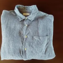 ユニクロ UNIQLO 麻100% プレミアムリネンシャツ メンズXLのサムネイル