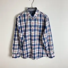 【TOMMY HILFIGER】チェック柄 コットン ボタンダウンシャツ
