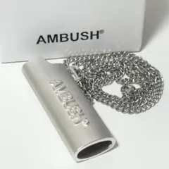 AMBUSH アンブッシュ ライターケース チェーン約36cm シルバー ロゴ