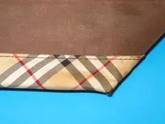 バーバリーブルーレーベル　ナイロン　ハンドバッグ　ブラウン　ノバチェック