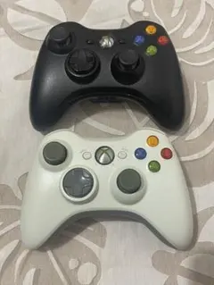 Xbox 360 コントローラー ホワイト ブラック 【動作未確認】