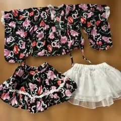 花柄浴衣セット 100cm~